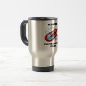 Mug De Voyage Avertissement ! Intérieur cultivé de tension (Devant gauche)