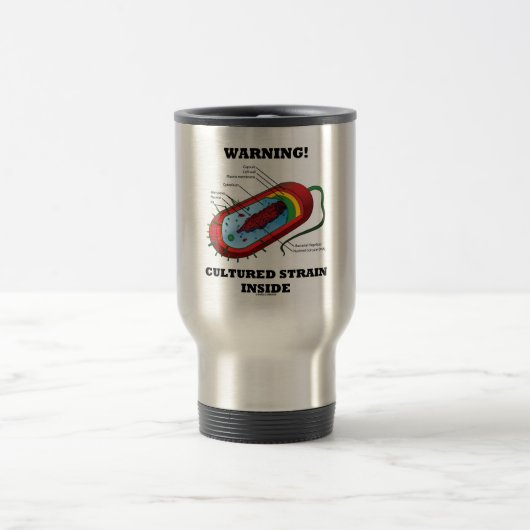 Mug De Voyage Avertissement ! Intérieur cultivé de tension (Centre)