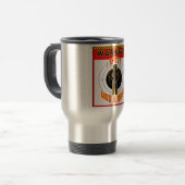 MUG DE VOYAGE AVERTISSEMENT ! JE TIRE COMME UNE FILLE ! (Devant gauche)