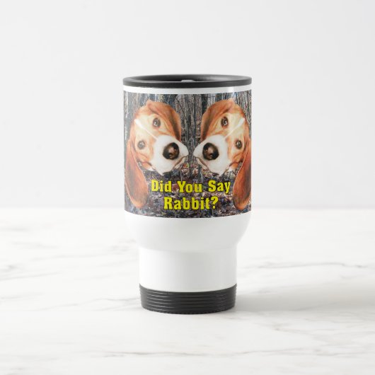 Mug De Voyage Avez-vous dit le lapin ? Beagle (Centre)