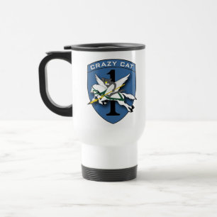 Mug De Voyage Aviation folle 1 de chat