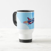 Mug De Voyage avion/avion de chasse (Devant gauche)
