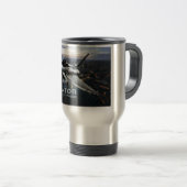 Mug De Voyage Avion de chasse d'ouragan d'Eurofighter (Devant droit)