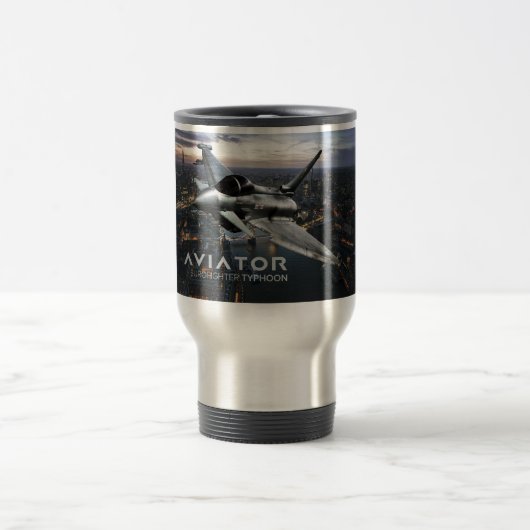 Mug De Voyage Avion de chasse d'ouragan d'Eurofighter (Centre)
