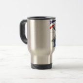 Mug De Voyage Avion de combat américain (Devant gauche)