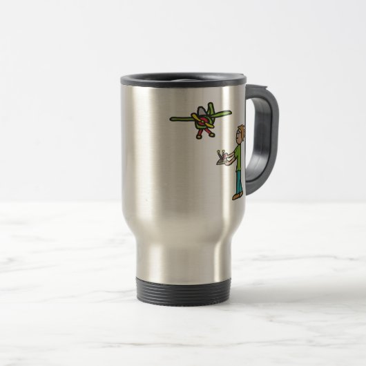 Mug De Voyage Avion de modèle RC (Devant droit)