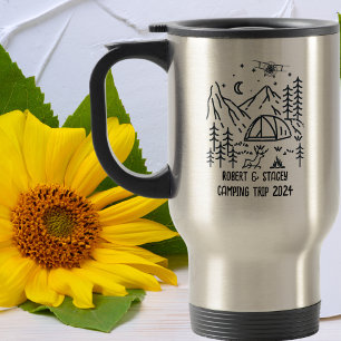 Mug De Voyage Avion en pin personnalisé de la forêt de Woodland