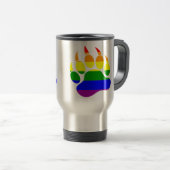 Mug De Voyage Awesome Gay Bear Rainbow griffe (Devant droit)
