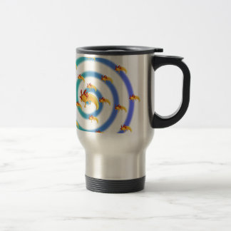Mug De Voyage Axolotl vortex bleu