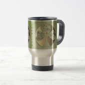 Mug De Voyage "Ayez une joyeuse St. Patrick" écrit à la main (Devant droit)