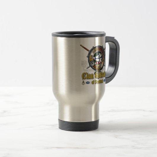 Mug De Voyage Badge du clan Galbraith (Devant droit)