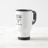 Mug De Voyage Badminton - Badminton vous appelle (Devant droit)