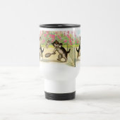 Mug De Voyage Badminton Kittens Art Vintage (Centre)