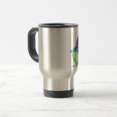 Mug De Voyage Baigner l'hippopotame pourpre (Devant gauche)