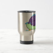 Mug De Voyage Baigner l'hippopotame pourpre (Centre)