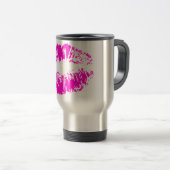 Mug De Voyage Baiser au néon (Devant droit)