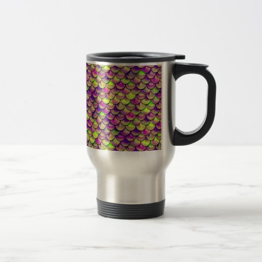 Mug De Voyage Balances violettes et vertes (Droit)