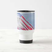 Mug De Voyage Bald Eagle et le drapeau américain (Centre)