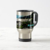 Mug De Voyage Bald Eagle Sur La Côte De L'Alaska (Devant droit)