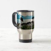 Mug De Voyage Bald Eagle Sur La Côte De L'Alaska (Devant gauche)