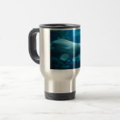 Mug De Voyage Baleine espiègle mignonne de beluga dans (Devant gauche)