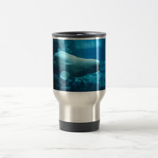 Mug De Voyage Baleine espiègle mignonne de beluga dans (Centre)