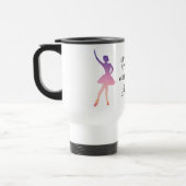 Mug De Voyage Ballerina femme dansant silhouette rose violet (Gauche)
