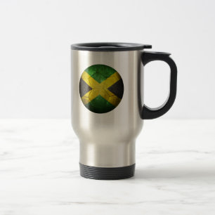 Mug De Voyage Ballon de football jamaïcain usé du football de