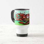 Mug De Voyage Bande de langoustes (Devant gauche)