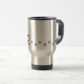 Mug De Voyage Bande dessinée border collie (Devant droit)