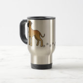 Mug De Voyage Bande dessinée great dane (Devant gauche)