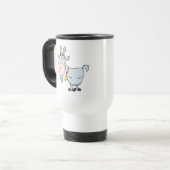 Mug De Voyage bande dessinée stupide billy chèvre (Devant gauche)