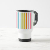 Mug De Voyage Bandes arc-en-ciel estivales (Devant droit)