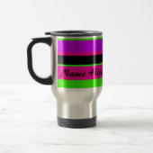 Mug De Voyage Bandes de néon rose/vert (Gauche)