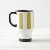 Mug De Voyage Bandes d'or, Blancs, Motif rayé (Gauche)