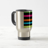 Mug De Voyage Bandes néon (Devant gauche)