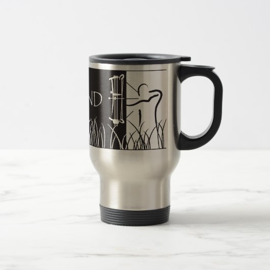 Mug De Voyage Bannière composée de tir à l'arc - mâle (Droit)