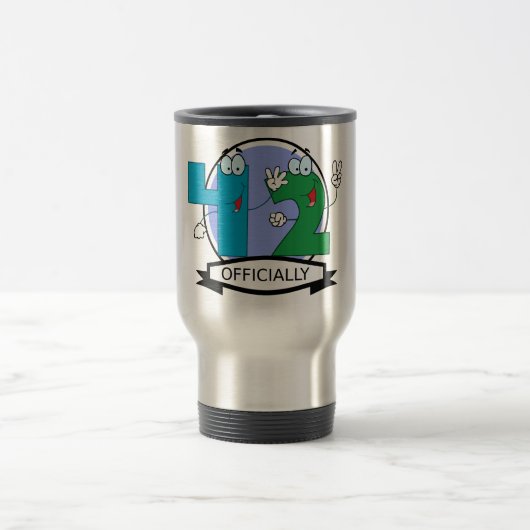 Mug De Voyage Bannière d'anniversaire officielle 42 (Centre)