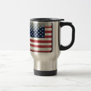 Mug De Voyage Bannière Etats-Unis de drapeaux américains