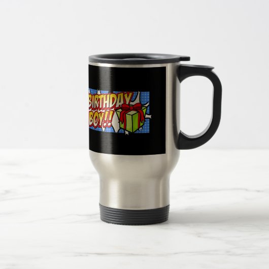 Mug De Voyage Bannière pour garçons (Droit)