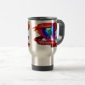 Mug De Voyage Bannière sensibilisation sur l'autisme (Devant droit)