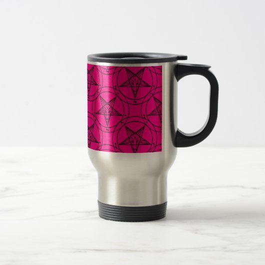 Mug De Voyage baphomet rose (Droit)