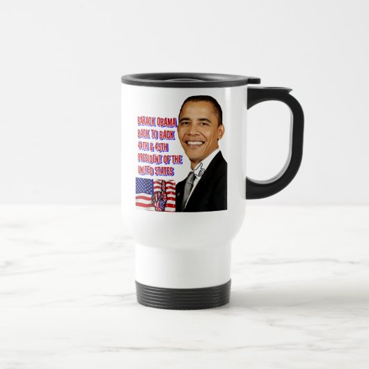 Mug De Voyage Barack Obama, Dos à Dos_ (Droite)