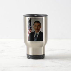 Mug De Voyage Barack Obama Président américain Portrait de la Ma