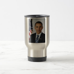 Mug De Voyage Barack Obama Président américain Portrait de la Ma