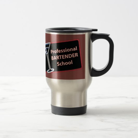 Mug De Voyage Barman professionnel École Voyage Musique (Droit)