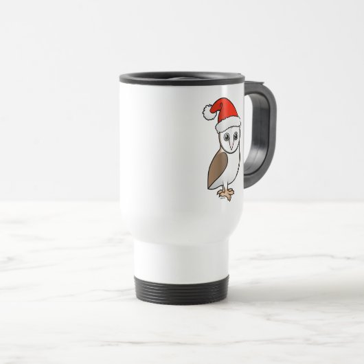 Mug De Voyage Barn Owl Père Noël (Devant droit)