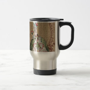 Mug De Voyage baroque français campagne toile de jute Marie Anto