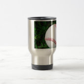 Mug De Voyage Baseball blanc avec points rouges (Centre)