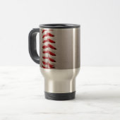 Mug De Voyage Baseball et Softball Couture Rouge (Devant gauche)